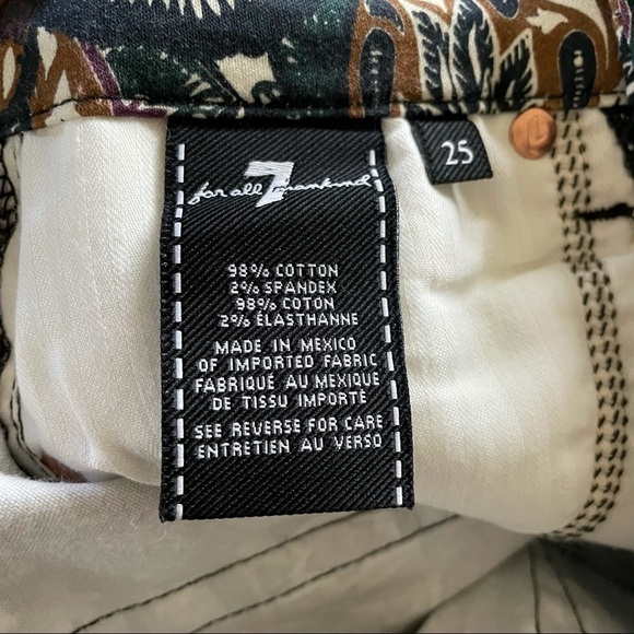 7 For All Mankind Paisley Print Pants Side 25 - Picture 13 of 13